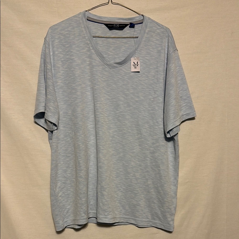 Men's Light Blue V-Neck T-Shirt